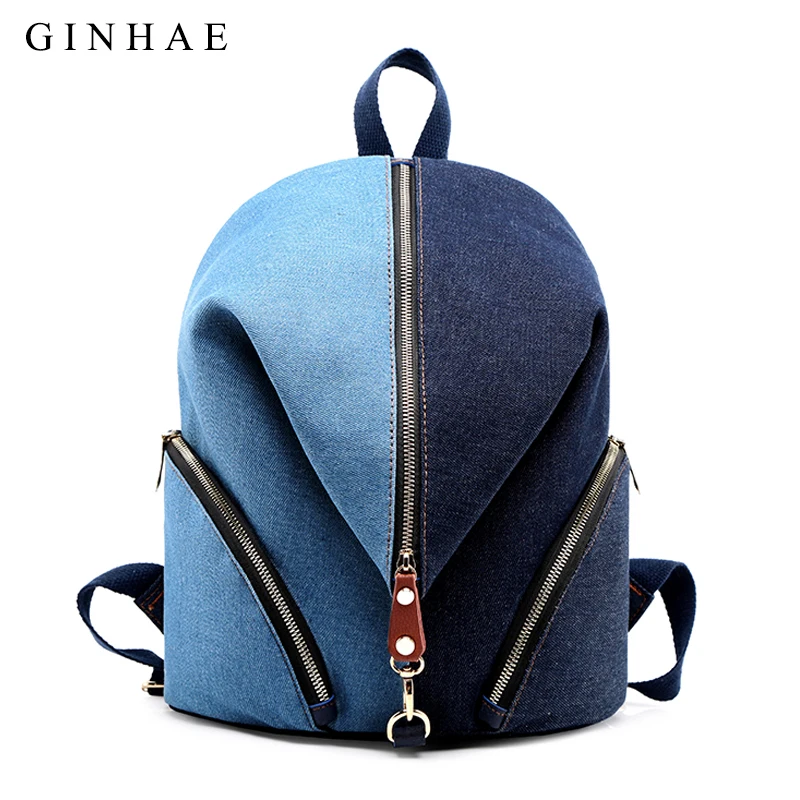 Denim Women Backpack Multi-function School Backpack For Teenage Girls Zipper Rucksack Ladies Casual Travel Shoulder Bag Backpack 
Denim Women Backpack Multi-function School Backpack For Teenage Girls Zipper Rucksack Ladies Casual Travel Shoulder Bag Backpack