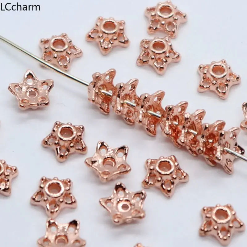 Wholesale 120pcs Metal Rose Gold Small Flower Charm End Spacer Bead Caps 3x7mm DIY Jewelry Findings
Wholesale 120pcs Metal Rose Gold Small Flower Charm End Spacer Bead Caps 3x7mm DIY Jewelry Findings
