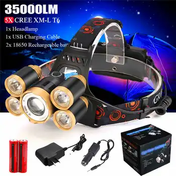 Super Bright XM-L T6 powerful lanterna led recarregavel Headlight led flashlight Head laser pointer 18650 #4S6
Super Bright XM-L T6 powerful lanterna led recarregavel Headlight led flashlight Head laser pointer 18650 #4S6