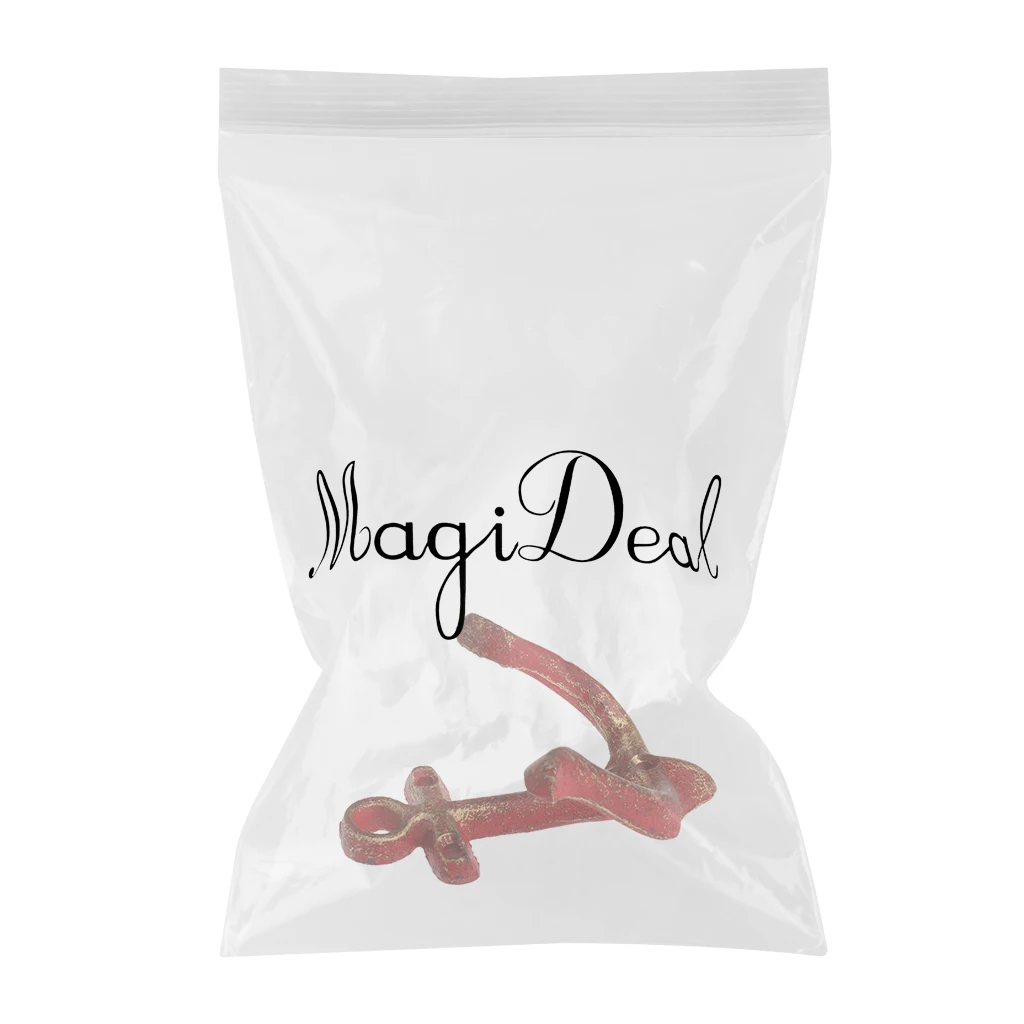Metal Anchor Hooks Wall Door Mounted Clothes Towel Hat Key Hanger White Red Blue Brown andcrafted classic antique cast iron