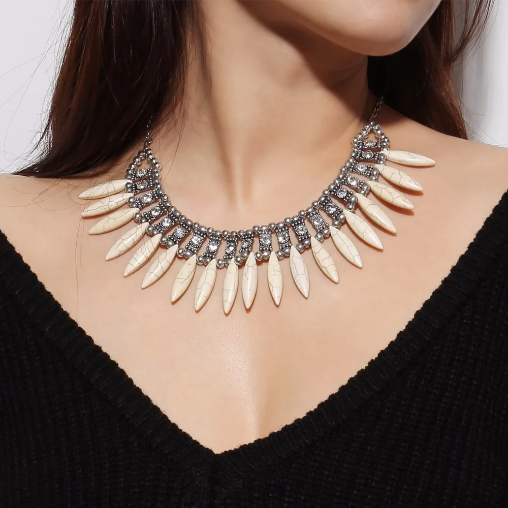Fashion Bohemian Ethnic Choker Maxi Power Necklaces Vintage Rhinestone Statement Colar Collier Jewelry for Women
Fashion Bohemian Ethnic Choker Maxi Power Necklaces Vintage Rhinestone Statement Colar Collier Jewelry for Women