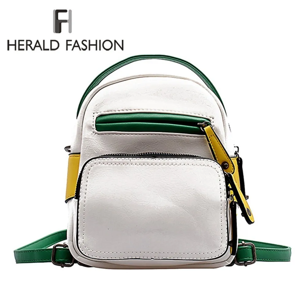 Herald Fashion Small Women Backpack Mini Panelled School Book Bag for Teenage Girls Female Soft Leather Travel Backpack Mochila
Herald Fashion Small Women Backpack Mini Panelled School Book Bag for Teenage Girls Female Soft Leather Travel Backpack Mochila