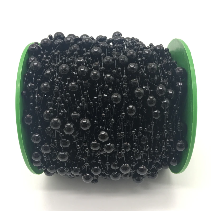 5yards Black Fishing Line Artificial Pearls Beads Chain Garland Flowers Wedding Party Decoration Brides Headgear
5yards Black Fishing Line Artificial Pearls Beads Chain Garland Flowers Wedding Party Decoration Brides Headgear