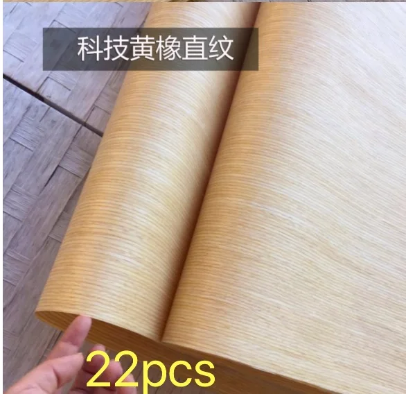 

22PCS/LOT. L:2.5Meter Width:60cm Thickness:0.25mm Technology Straight grain Yellow oak bark wood veneer