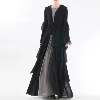 Dubai Kaftan Malaysia UAE Abaya Ruffle Pleated Chiffon Kimono Cardigan Muslim Hijab Dress Women Dubai Turkish Islamic Lace Robes
Dubai Kaftan Malaysia UAE Abaya Ruffle Pleated Chiffon Kimono Cardigan Muslim Hijab Dress Women Dubai Turkish Islamic Lace Robes