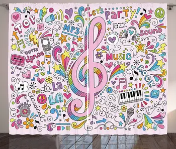 70s Party Decorations Curtains Music Clef Groovy Psychedelic Doodles Hand Drawn Hippie Symbols Signs Living Room Window Drapes
70s Party Decorations Curtains Music Clef Groovy Psychedelic Doodles Hand Drawn Hippie Symbols Signs Living Room Window Drapes