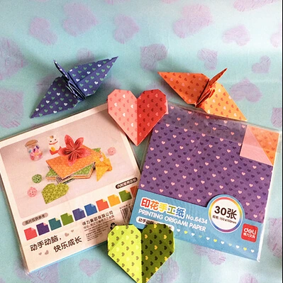 30PCS New Deli Colored Origami Paper Cranes DIY Love Handmade Paper Origami Paper-cut Colored Paper Origami Puzzle
30PCS New Deli Colored Origami Paper Cranes DIY Love Handmade Paper Origami Paper-cut Colored Paper Origami Puzzle