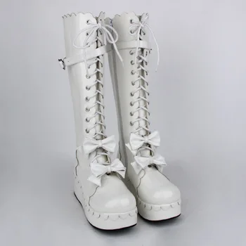 Princess sweet lolita shoes Lolilloliyoyo antaina cosplay boots Shoes dress boots platform shoes bow boots an9832 high-leg 
Princess sweet lolita shoes Lolilloliyoyo antaina cosplay boots Shoes dress boots platform shoes bow boots an9832 high-leg