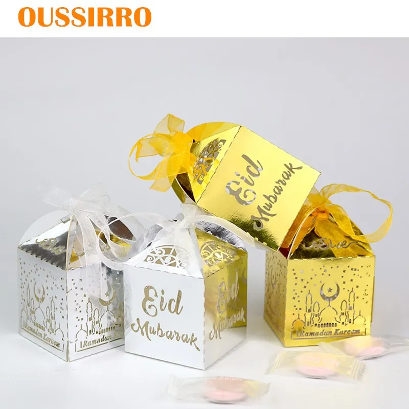 New 10pcs Gold Silver Eid Mubarak Candy Gift Box Ramadan Decorations Islamic Muslim Festival Party Decoration Happy Eid Mubarak
New 10pcs Gold Silver Eid Mubarak Candy Gift Box Ramadan Decorations Islamic Muslim Festival Party Decoration Happy Eid Mubarak