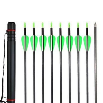 12 pcs pure carbon arrow ID 4.2mm with 1pc arrow quiver adjustable length 63-105cm
12 pcs pure carbon arrow ID 4.2mm with 1pc arrow quiver adjustable length 63-105cm