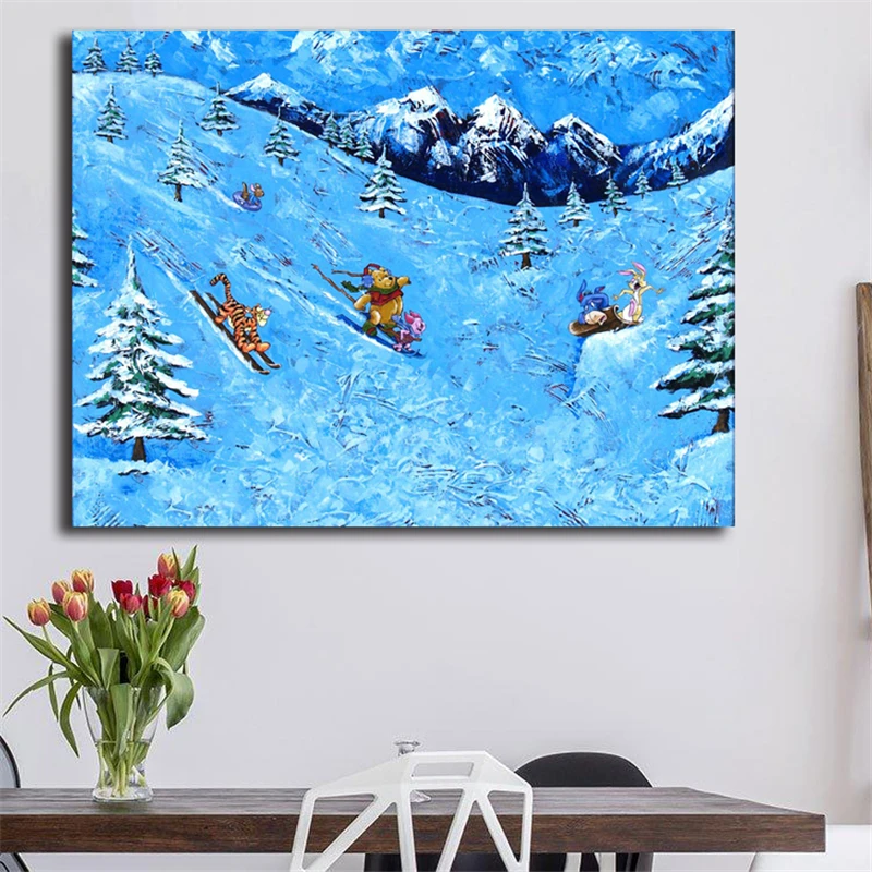 Winnie The Pooh White Winter Fun Canvas Painting Print Bedroom Home Decor Modern Wall Art Oil Painting Poster Salon Picture HD
Winnie The Pooh White Winter Fun Canvas Painting Print Bedroom Home Decor Modern Wall Art Oil Painting Poster Salon Picture HD