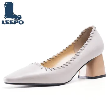 Pumps Women Shoes Ladies Retro Genuine Leather Pointed Toe High Heels Woman Spring Thick Heels Female Luxury Brand Shoes
Pumps Women Shoes Ladies Retro Genuine Leather Pointed Toe High Heels Woman Spring Thick Heels Female Luxury Brand Shoes