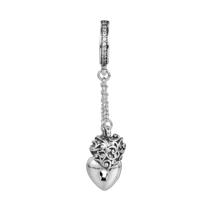 Fashion Lock & Heart Dangle Charm Fits Pandora Charm Bracelet Authentic 925 Sterling Silver Pendant DIY Making For Women Jewelry
Fashion Lock & Heart Dangle Charm Fits Pandora Charm Bracelet Authentic 925 Sterling Silver Pendant DIY Making For Women Jewelry
