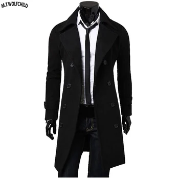 Fashion 2018 Spring Autumn Mens long sleeve big lapel wool blend casual men's Woolen coats mens outerwear slim mens clothing
Fashion 2018 Spring Autumn Mens long sleeve big lapel wool blend casual men's Woolen coats mens outerwear slim mens clothing