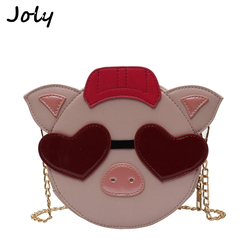 Fashion Cute Round Pig Cartoon Large Capacity Bag Shoulder Lady Handbag Brand Quality Women Leisure Fashion Chain Messenger Bag
Fashion Cute Round Pig Cartoon Large Capacity Bag Shoulder Lady Handbag Brand Quality Women Leisure Fashion Chain Messenger Bag