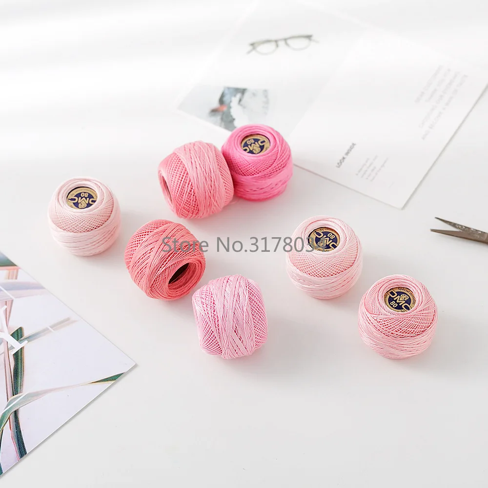72 colors French DMC80 ART19 Handmade Lace Crochet Embroidery Flower Knitting Crocheting Thread Soft Yarn Hand Knitting 80meters
72 colors French DMC80 ART19 Handmade Lace Crochet Embroidery Flower Knitting Crocheting Thread Soft Yarn Hand Knitting 80meters