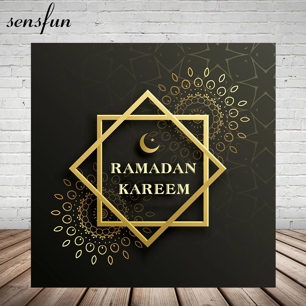 Sensfun Eid Mubarak Ramadan Kareem Black Backdrop Gold Moon Backgrounds For Photo Studio Custom Vinyl
Sensfun Eid Mubarak Ramadan Kareem Black Backdrop Gold Moon Backgrounds For Photo Studio Custom Vinyl
