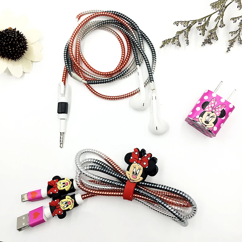2018 Cute Cartoon USB Cable Earphone Protector Set With Cable Winder Stickers Gradient color Spiral Cord Protector For iphone
2018 Cute Cartoon USB Cable Earphone Protector Set With Cable Winder Stickers Gradient color Spiral Cord Protector For iphone