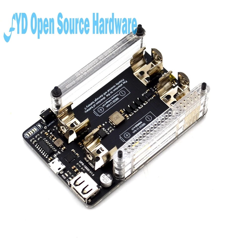 UPS power extension board with RTC, measurement, 5V output, serial port function 5V 3A+USB data cable Raspberry pi 2 pi 3 B +
UPS power extension board with RTC, measurement, 5V output, serial port function 5V 3A+USB data cable Raspberry pi 2 pi 3 B +