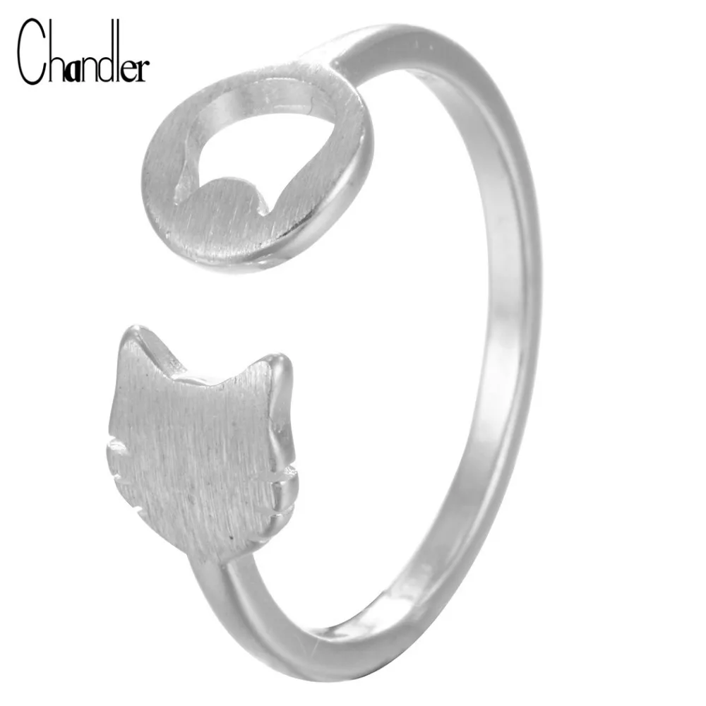 Chandler New Brand Cute Double Cat Charm Rings For Women Wedding Band Plat Plain Animal Open Trendy Love Jewelry
Chandler New Brand Cute Double Cat Charm Rings For Women Wedding Band Plat Plain Animal Open Trendy Love Jewelry
