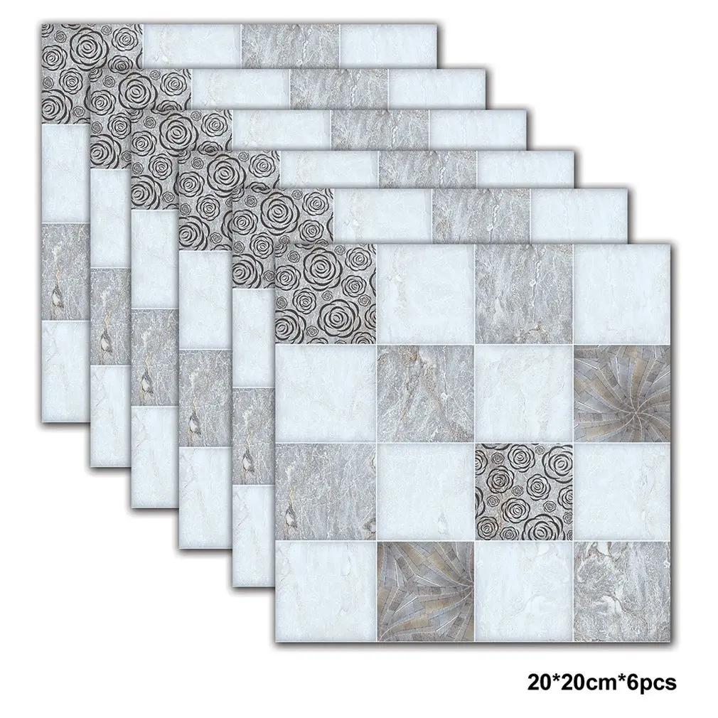 6 PCS PET Simulation Tile Stickers Marble Tile Stickers Wall Sticker Simulation DIY Waterproof 20x20 CM 701
6 PCS PET Simulation Tile Stickers Marble Tile Stickers Wall Sticker Simulation DIY Waterproof 20x20 CM 701