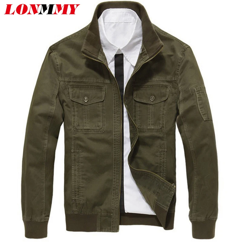 LONMMY M-3XL Bomber jacket men coat Windbreaker Cotton Military mens jackets and coats Casual clothing army green 2018 Autumn
LONMMY M-3XL Bomber jacket men coat Windbreaker Cotton Military mens jackets and coats Casual clothing army green 2018 Autumn