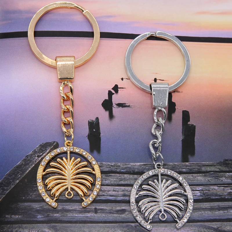 New Dubai Palm Island shape key chain personalized bag fashion simple wild can DIY hanging small jewelry key ring
New Dubai Palm Island shape key chain personalized bag fashion simple wild can DIY hanging small jewelry key ring