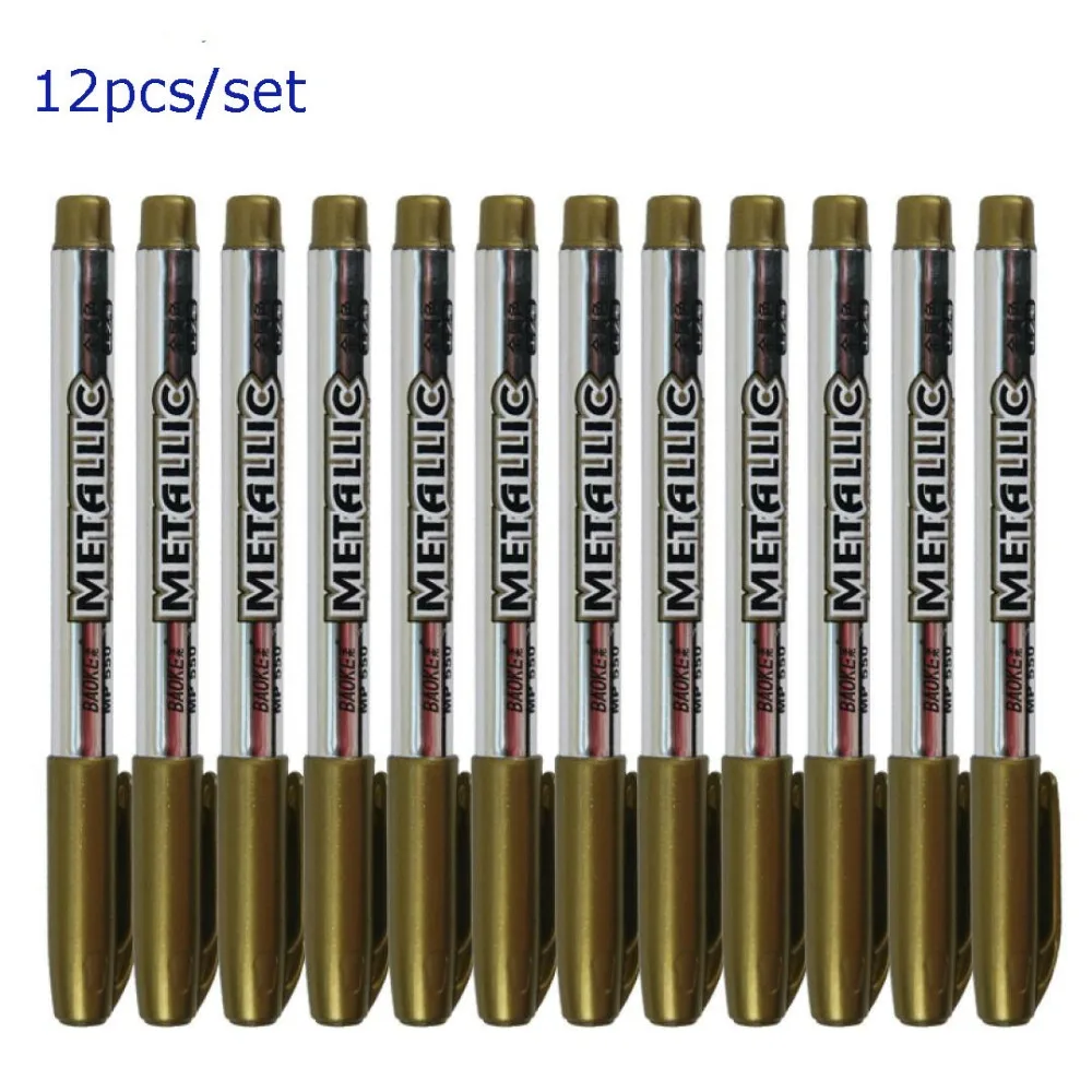 12 PCS/set metal color paint pen mark pen mark graffiti DIY photo album school students
12 PCS/set metal color paint pen mark pen mark graffiti DIY photo album school students
