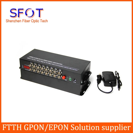 16-channel pure video optical transceiver single-mode single-fiber 16 video optical transceiver FC port -20KM
16-channel pure video optical transceiver single-mode single-fiber 16 video optical transceiver FC port -20KM