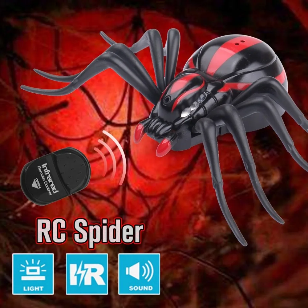 NEW Infrared Remote Control Realistic Fake Spider RC Prank Insect Bugs for Joke Scary Trick Toy Kid Gift Halloween Party
NEW Infrared Remote Control Realistic Fake Spider RC Prank Insect Bugs for Joke Scary Trick Toy Kid Gift Halloween Party