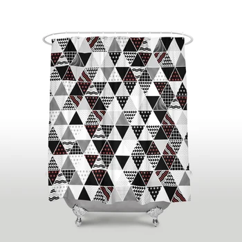 New Waterproof Creative Design triangles Printed Shower Curtain Polyester Fabric Bathroom Curtains for Home Decorations
New Waterproof Creative Design triangles Printed Shower Curtain Polyester Fabric Bathroom Curtains for Home Decorations
