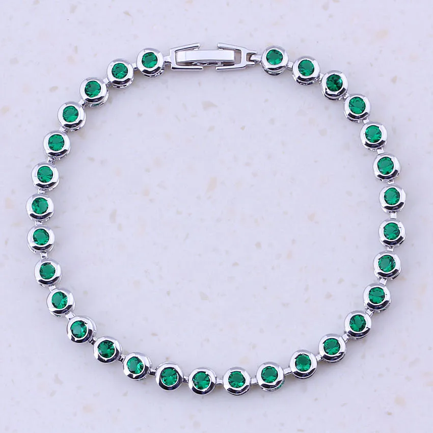 Vesplendent Green Imitation Emerald Silver Color Fashion Charm Bracelets For Women Party Trendy Jewelry Free Gift Box D0072
Vesplendent Green Imitation Emerald Silver Color Fashion Charm Bracelets For Women Party Trendy Jewelry Free Gift Box D0072