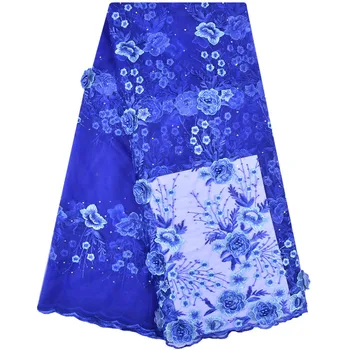 3D African Flower Embroidered Tulle Lace, Pearls African Lace Fabric 2018 High Quality Lace Sapphire Blue 1233
3D African Flower Embroidered Tulle Lace, Pearls African Lace Fabric 2018 High Quality Lace Sapphire Blue 1233