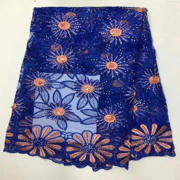 Blue Beaded Lace Fabric 2018 Fashion African Lace Fabric Tulle With Stones African French Lace Fabric High Quality H370-2
Blue Beaded Lace Fabric 2018 Fashion African Lace Fabric Tulle With Stones African French Lace Fabric High Quality H370-2
