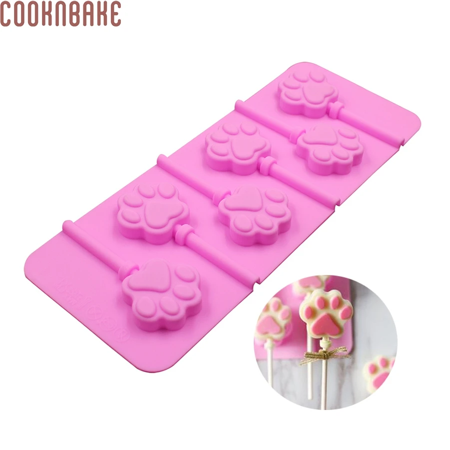COOKNBAKE DIY Baking Tools 6 Holes Cat Claw Shape 3D Silicone Bakeware Lollipop Mold CDSM-706
COOKNBAKE DIY Baking Tools 6 Holes Cat Claw Shape 3D Silicone Bakeware Lollipop Mold CDSM-706