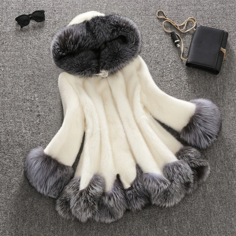 Faux Fur Coat for Women Fluffy Artificial Fox Fur Overcoat Winter Warm Jacket Long Sleeve Hoodies Hairy Outerwear
Faux Fur Coat for Women Fluffy Artificial Fox Fur Overcoat Winter Warm Jacket Long Sleeve Hoodies Hairy Outerwear
