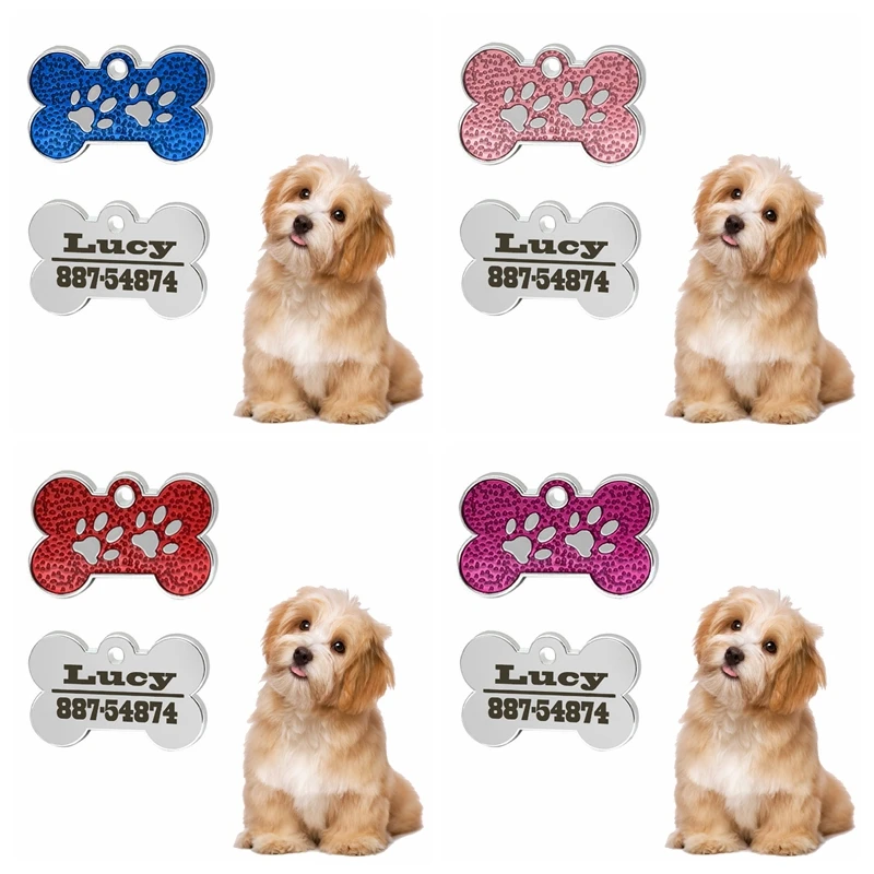 New Style Engraved Dog ID Tag Bone Shape Personalized Anti-lost Cat Puppy Tags Pet Collars Pendant Accessories Dog Name ID Tags
New Style Engraved Dog ID Tag Bone Shape Personalized Anti-lost Cat Puppy Tags Pet Collars Pendant Accessories Dog Name ID Tags