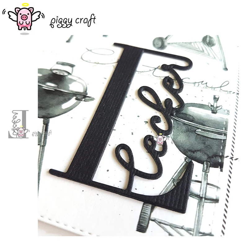 Piggy Craft metal cutting dies cut die mold German delicious letters Scrapbook paper craft knife mould blade punch stencils dies
Piggy Craft metal cutting dies cut die mold German delicious letters Scrapbook paper craft knife mould blade punch stencils dies