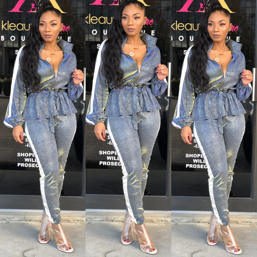 Joiekuno Solid Long Jumpsuits Bodycon 2019 Two piece Set Fashion Turn-down Collar Women Set Rompers Los pantalones LSD8218
Joiekuno Solid Long Jumpsuits Bodycon 2019 Two piece Set Fashion Turn-down Collar Women Set Rompers Los pantalones LSD8218