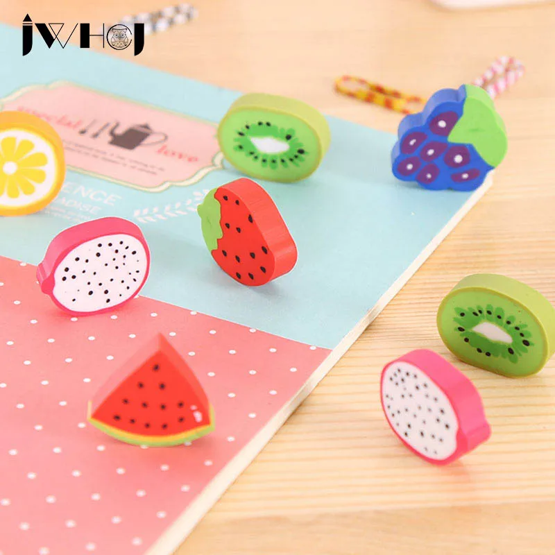 JWHCJ 8 pcs/lot Novelty small Fruit shape rubber eraser creative kawaii stationery school supplies papelaria gifts for kids
JWHCJ 8 pcs/lot Novelty small Fruit shape rubber eraser creative kawaii stationery school supplies papelaria gifts for kids