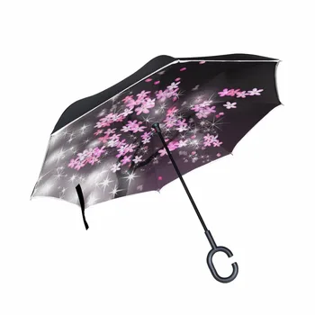 Flower Windproof Reverse Double Layer Inverted Chuva Umbrella Self Stand Rain Protection C-Hook Hands For Car
Flower Windproof Reverse Double Layer Inverted Chuva Umbrella Self Stand Rain Protection C-Hook Hands For Car