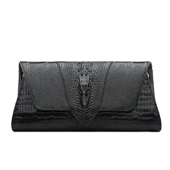 Crocodile pattern Women clutch bag Genuine leather fashion handbag female chain bag shoulder diagonal bag party evening bag
Crocodile pattern Women clutch bag Genuine leather fashion handbag female chain bag shoulder diagonal bag party evening bag