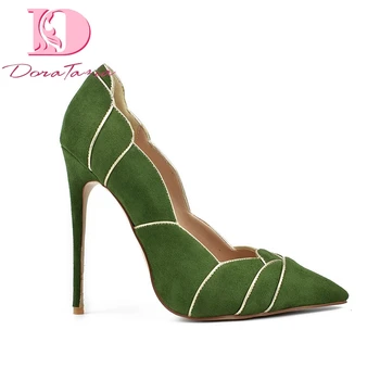 DoraTasia Green Sexy Pumps Big Size 34-42 Pointed Toe Shoes Sexy Party Stiletto Fashion Women wedding Shoes
DoraTasia Green Sexy Pumps Big Size 34-42 Pointed Toe Shoes Sexy Party Stiletto Fashion Women wedding Shoes