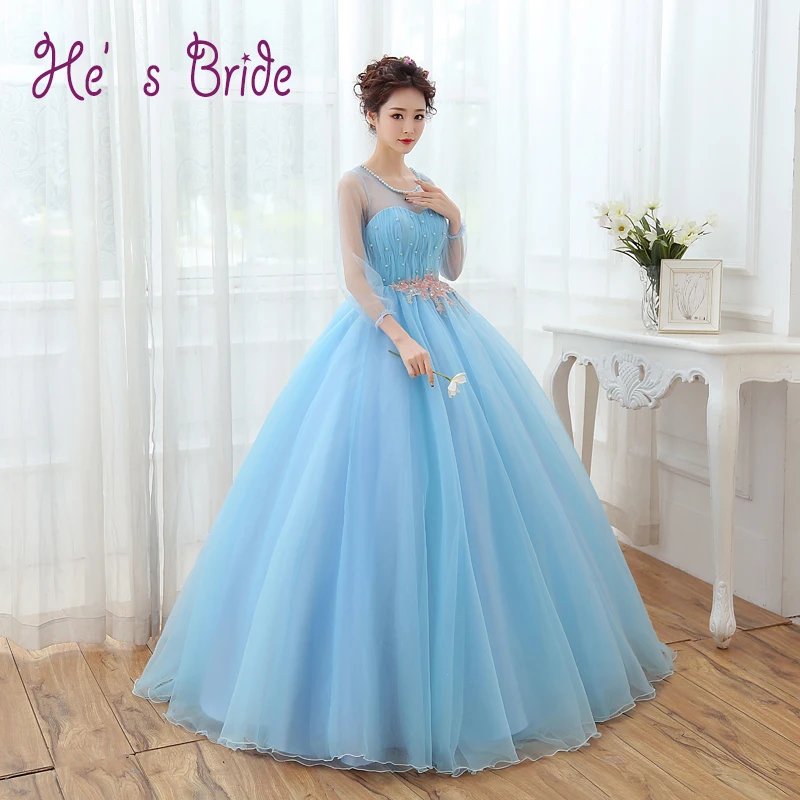 Prom Dress Light Blue Scoop Neck 3/4 Sleeved Evening Party Dress Long Formal Robe De Soiree Floor length Prom Ball Gown
Prom Dress Light Blue Scoop Neck 3/4 Sleeved Evening Party Dress Long Formal Robe De Soiree Floor length Prom Ball Gown