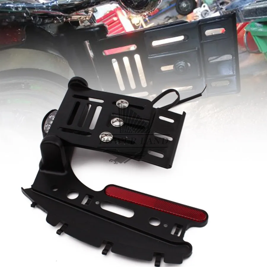 Motorcycle Telescopic Folding Side Mount LED Light License Plate Holder For Harley Dyna Fat boy Sportster 883 1200 XL 07-16
Motorcycle Telescopic Folding Side Mount LED Light License Plate Holder For Harley Dyna Fat boy Sportster 883 1200 XL 07-16