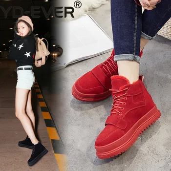 YD-EVER Woman Snow Boots High Top Autumn Female Fur Warm Winter Casual Shoes Platform Genuine Leather Woman Snow Boots Ankle
YD-EVER Woman Snow Boots High Top Autumn Female Fur Warm Winter Casual Shoes Platform Genuine Leather Woman Snow Boots Ankle