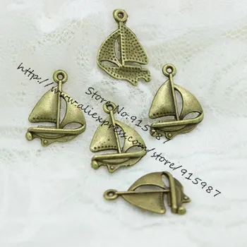 Sweet Bell Free Shipping 18*24mm Antique Bronze Sailing Boat Charms Pendants sold per packet of 60pcs D0520
Sweet Bell Free Shipping 18*24mm Antique Bronze Sailing Boat Charms Pendants sold per packet of 60pcs D0520
