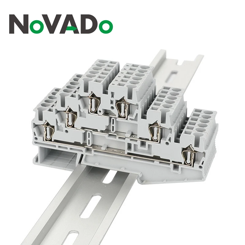 10pcs NST 2.5-3L Wire Connector Spring Triple Level Din Rail Terminal Block 500V 28A
10pcs NST 2.5-3L Wire Connector Spring Triple Level Din Rail Terminal Block 500V 28A