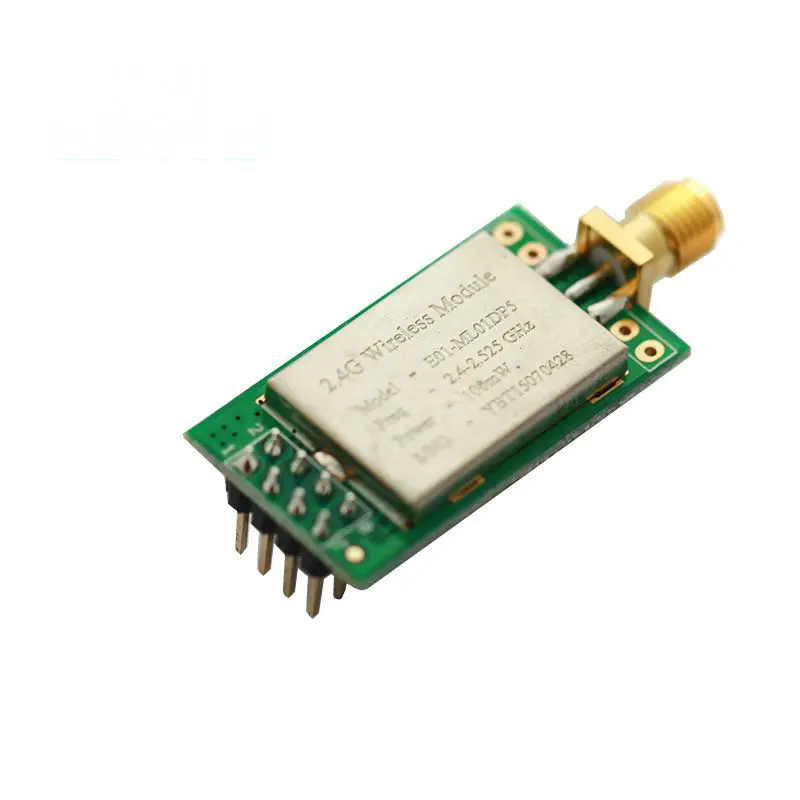 E01-ML01DP5 Long Range SPI NRF24L01P 2.4Ghz 20dbm 2.5km DIP SMA-K Antenna Iot Wireless Transceiver Module RC Toy
E01-ML01DP5 Long Range SPI NRF24L01P 2.4Ghz 20dbm 2.5km DIP SMA-K Antenna Iot Wireless Transceiver Module RC Toy