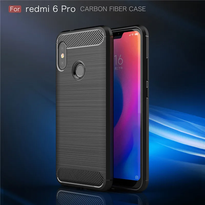Shockproof TPU Cases For Xiaomi mi A2 lite Redmi 6 Pro Matte Case Anti-knock Carbon Fibre Skin Cover For Redmi Note 6 Pro
Shockproof TPU Cases For Xiaomi mi A2 lite Redmi 6 Pro Matte Case Anti-knock Carbon Fibre Skin Cover For Redmi Note 6 Pro